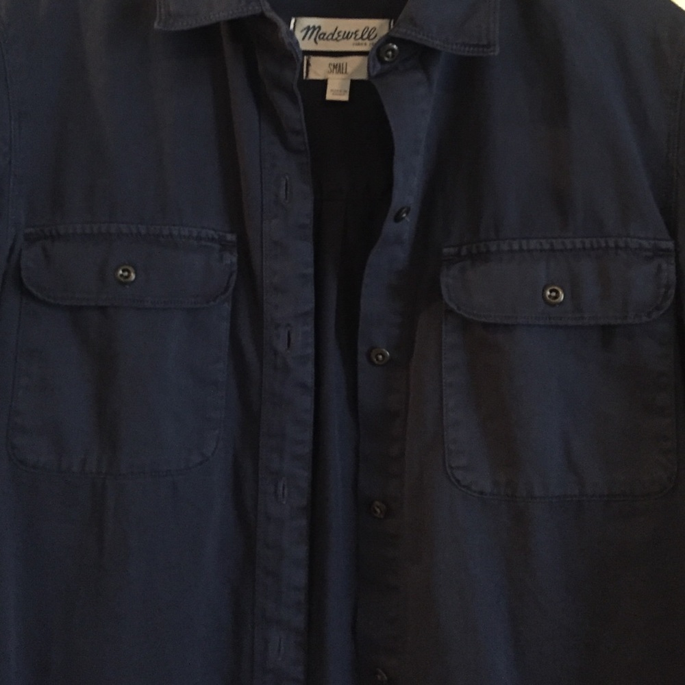 Madewell navy button down - Picture 4 of 4